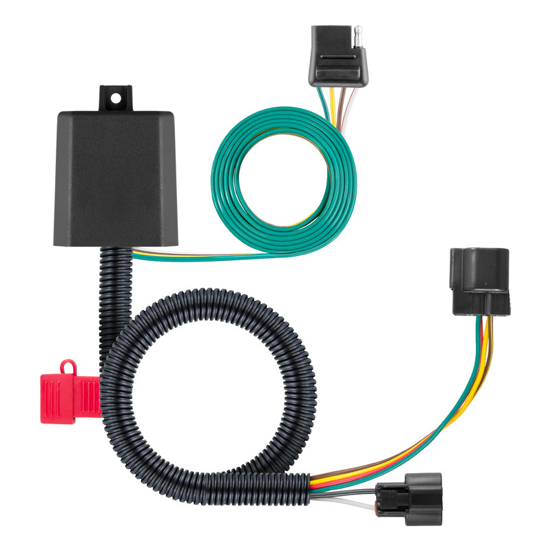 CURT 56346 Vehicle-Side Custom 4-Pin Trailer Wiring Harness, Fits Select Hyundai Santa Fe